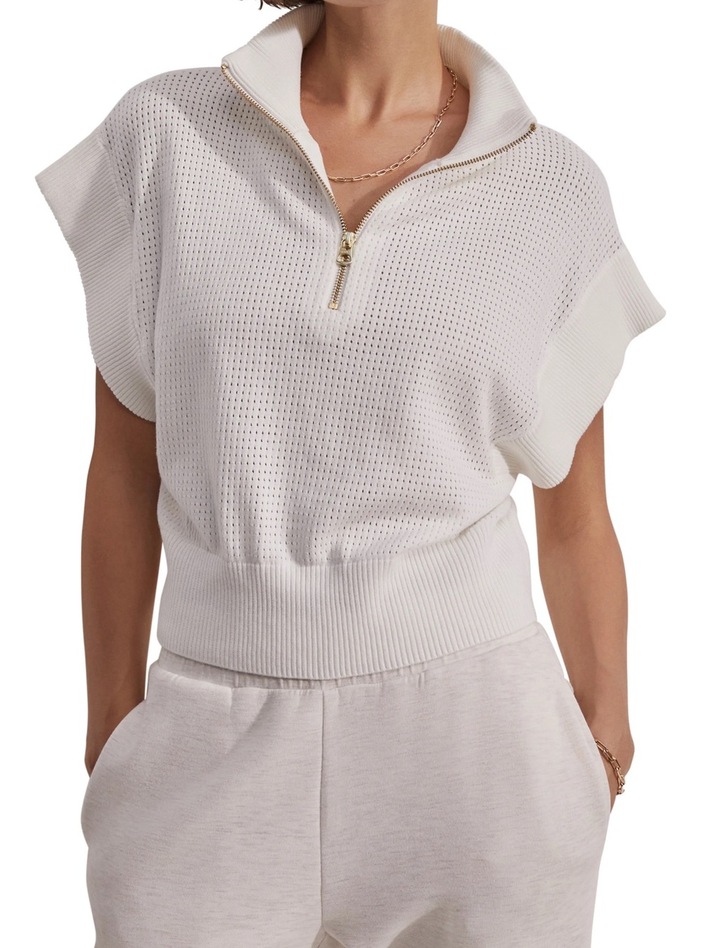 VARLEY Fulton Half-Zip Crop Pullover